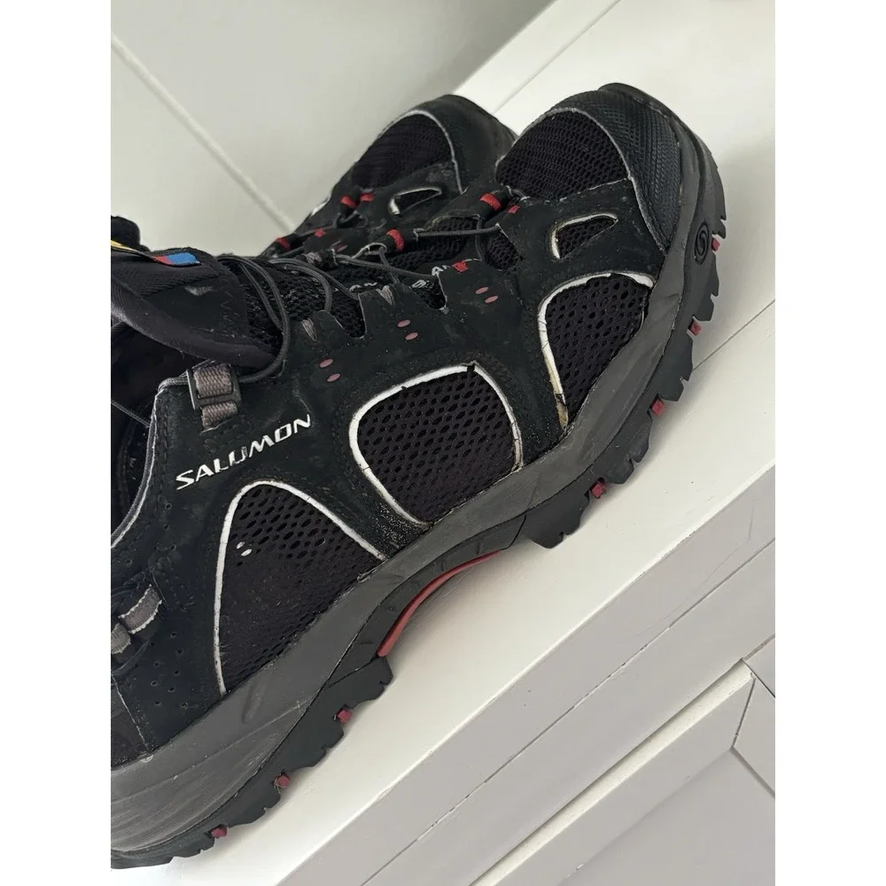 Salomon Techamphibian 3 Men's Water Shoes US 8 1/3 Black Contagrip Hiking Sandal
